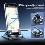 Car phone holder 360 degree rotation, suitablefor car navigation in-car dashboard, horizontaland vertica screen adjustment angle,suctioncup fixed non-slip mobile phone holdersuitable for iPhone and Android